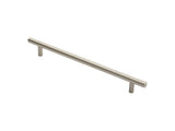 12MM DIA. T-BAR PULL HANDLE - 224MM C/C - BOLT THROUGH FIXING - SATIN NICKEL - 224 ( 284 ) - EACH