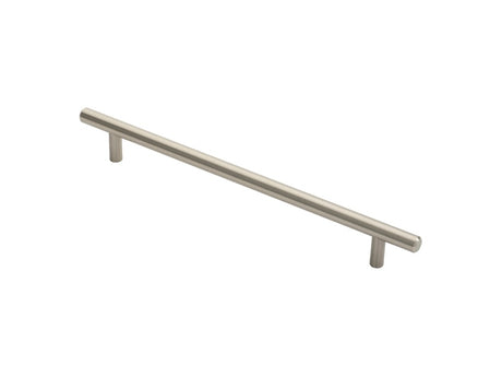 12MM DIA. T-BAR PULL HANDLE - 224MM C/C - BOLT THROUGH FIXING - SATIN NICKEL - 224 ( 284 ) - EACH