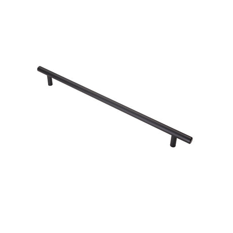 12MM DIA. T-BAR PULL HANDLE - 288MM C/C - BOLT THROUGH FIXING - MATT BLACK - 288mm c/c - EACH