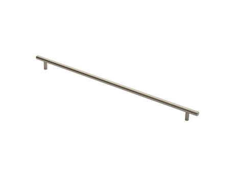 12MM DIA. T-BAR PULL HANDLE - 448MM C/C - BOLT THROUGH FIXING - SATIN NICKEL - 448 ( 508 ) - EACH