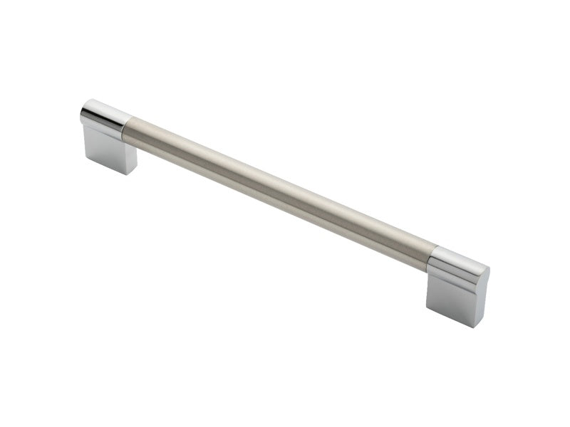 FTD 13MM KEYHOLE HANDLE 192MM C/C - SATIN NICKEL/POLISHED CHROME - 192 ( 204 ) - EACH