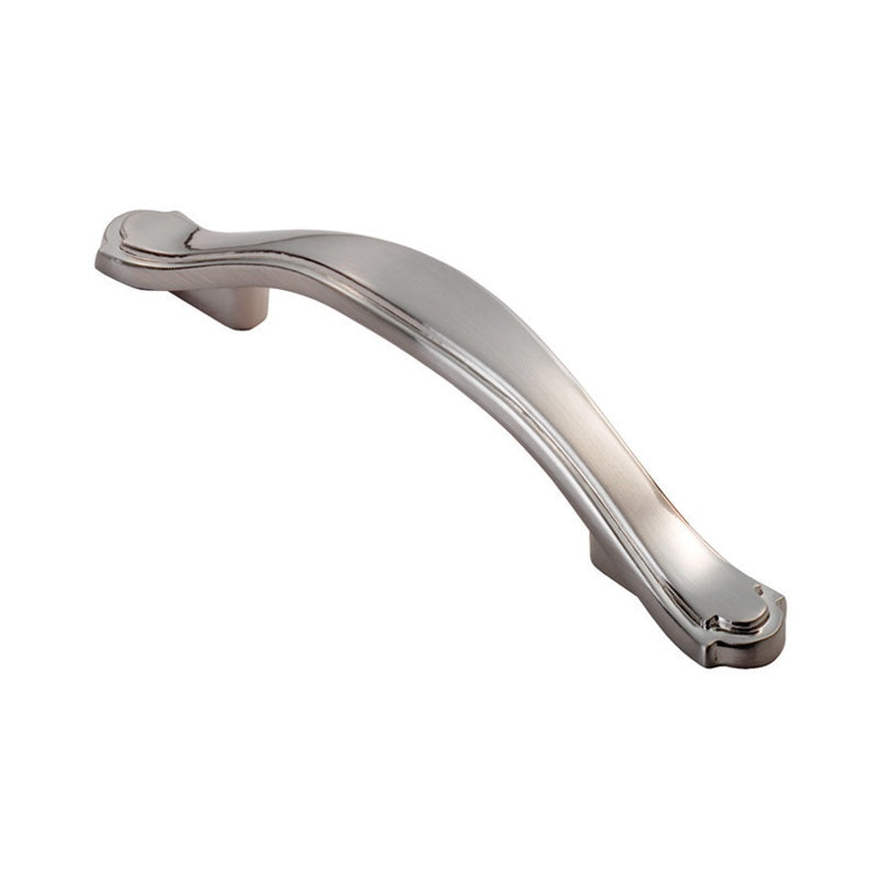 FTD TRADITIONAL STEPPED EDGE HANDLE 76MM C/C - SATIN NICKEL - 76 ( 128 ) - EACH