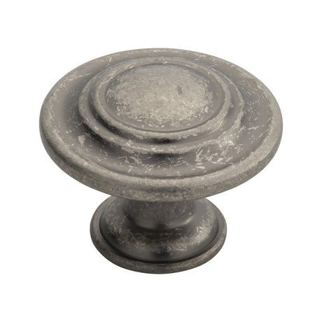 FTD TRADITIONAL PATTERN KNOB 34MM - PEWTER - 34mm - EACH