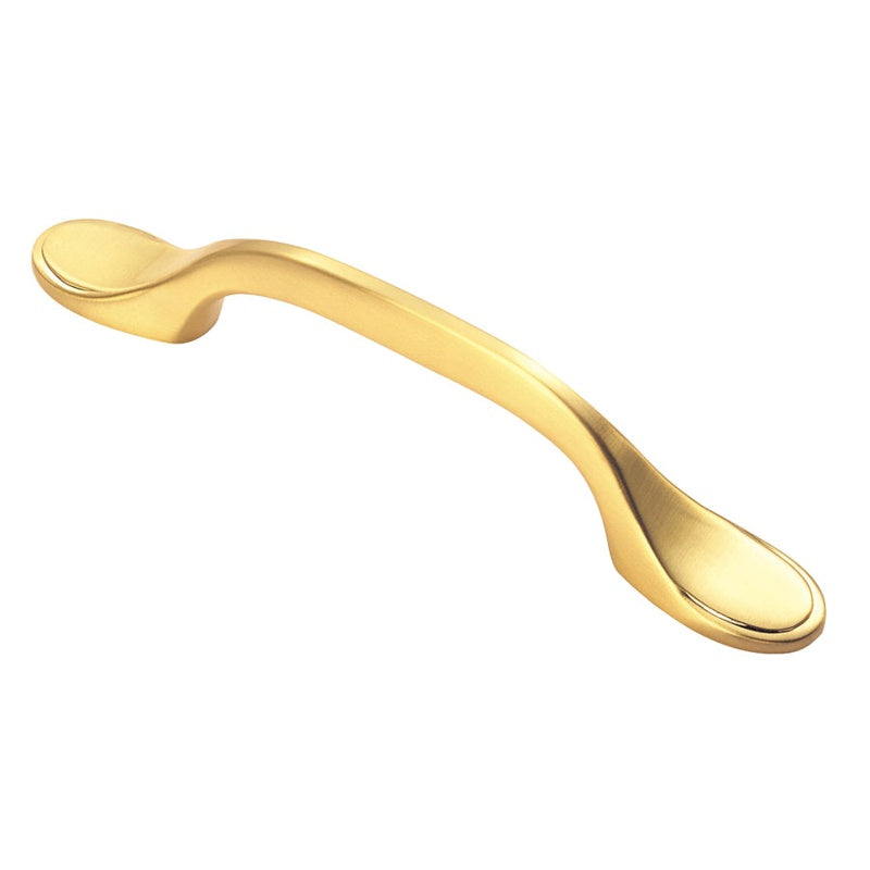 FTD SHAKER STYLE HANDLE 76MM C/C - SATIN BRASS - 76 ( 128 ) - EACH