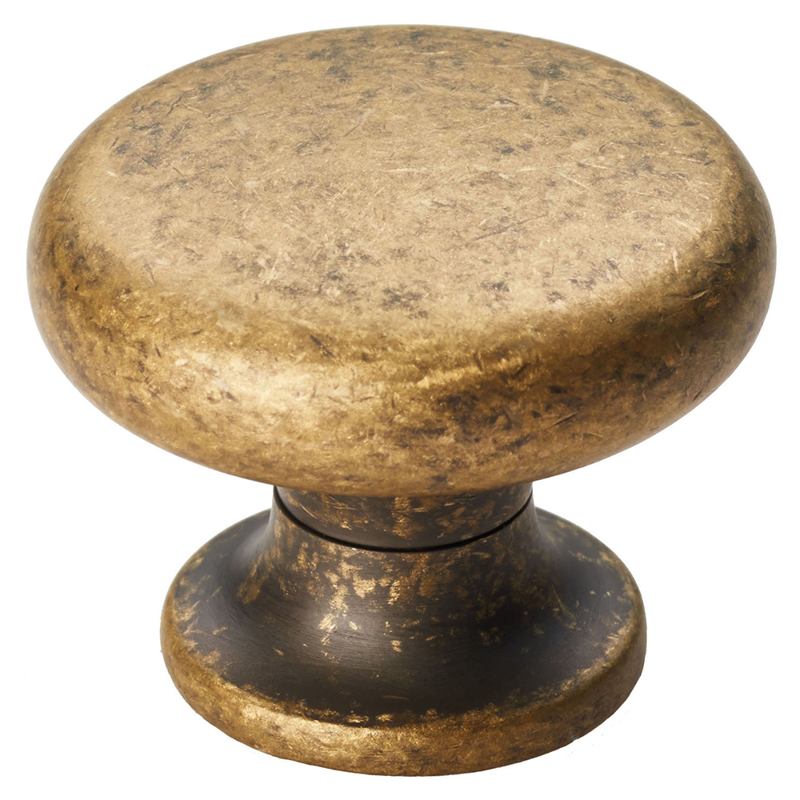 FTD TEMPERANCE KNOB 35MM - ANTIQUE BRASS - 23 ( 35 ) - EACH