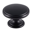 FTD OXFORD KNOB 38MM - MATT BLACK - 25 ( 38 ) - EACH