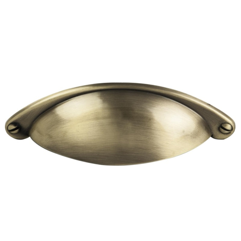 FTD TRADITIONAL CUP HANDLE 64MM C/C - ANTIQUE BURNISHED BRASS - 64 ( 104 ) - EACH