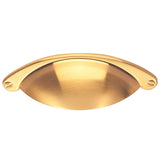 FTD TRADITIONAL CUP HANDLE 64MM C/C - SATIN BRASS - 64 ( 104 ) - EACH