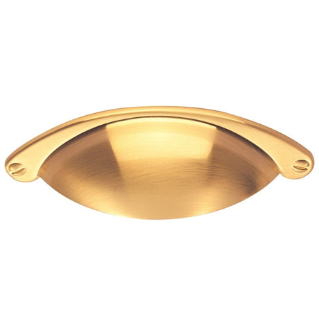 FTD TRADITIONAL CUP HANDLE 64MM C/C - SATIN BRASS - 64 ( 104 ) - EACH