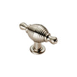 FTD REEDED KNOB WITH FINIAL ENDS 70 X 26MM - SATIN NICKEL - 26 ( 46 ) - EACH