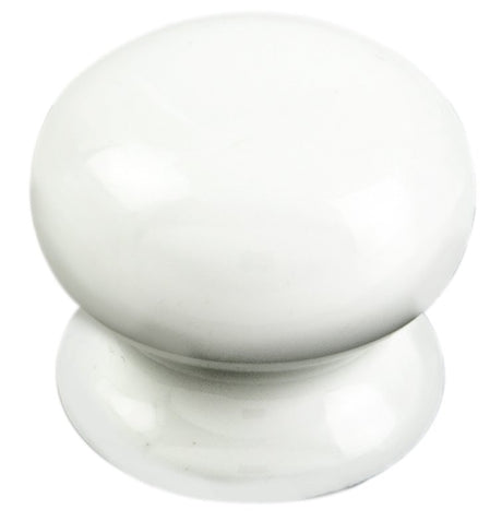 FTD PORCELAIN KNOB 30MM - WHITE PORCELAIN - 27 ( 30 ) - EACH