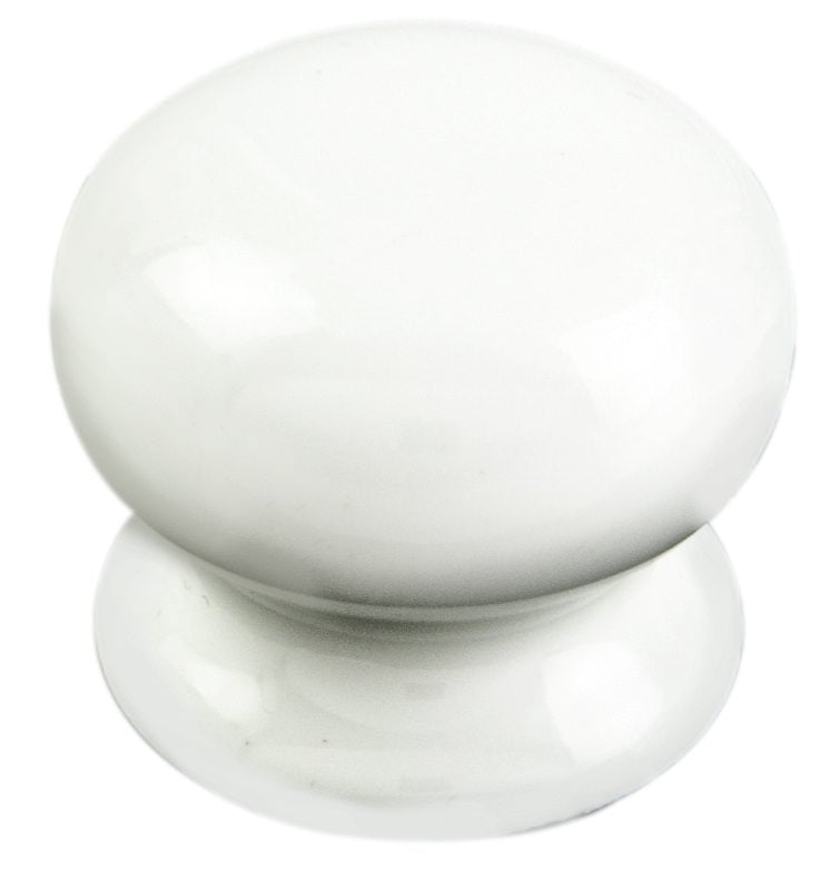 FTD PORCELAIN KNOB 45MM - WHITE PORCELAIN - 40 ( 43 ) - EACH