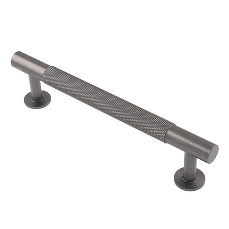 KNURLED CABINET PULL HANDLE 128MM C/C - ANTHRACITE - EACH