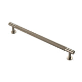 KNURLED CABINET PULL HANDLE 224MM C/C - SATIN NICKEL - EACH