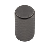 KNURLED CABINET KNOB - ANTHRACITE - EACH