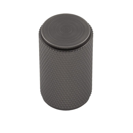 KNURLED CABINET KNOB - ANTHRACITE - EACH