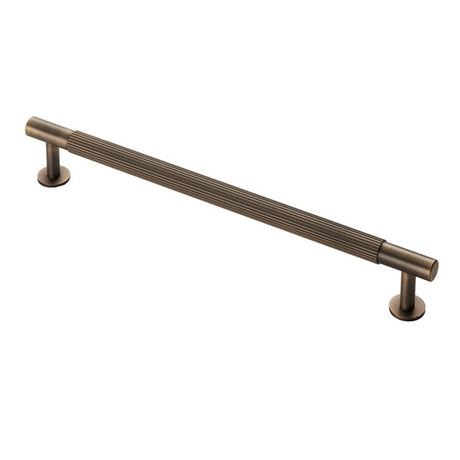 LINES CABINET PULL HANDLE 224MM C/C - ANTIQUE BRASS - EACH