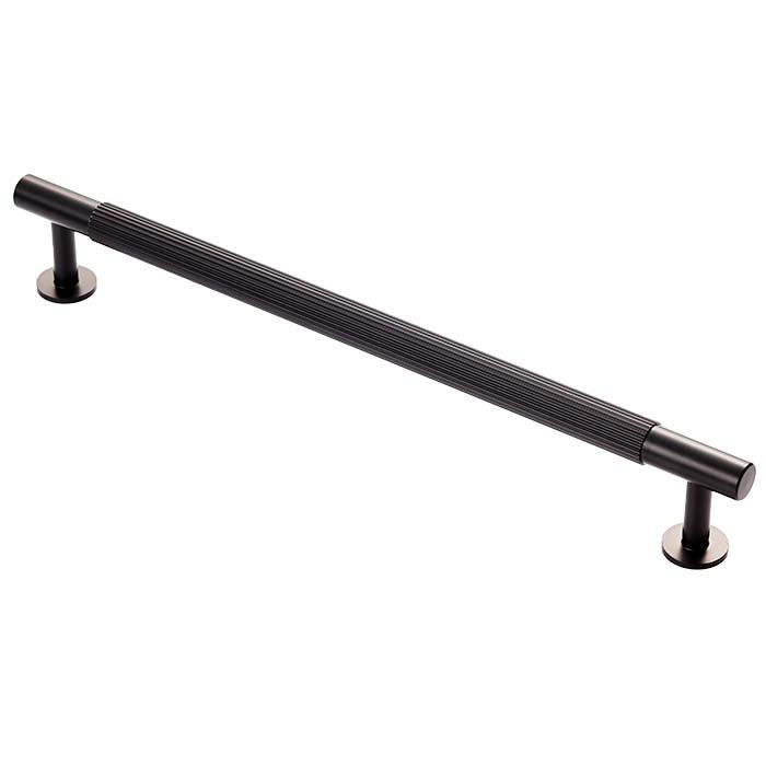 LINES CABINET PULL HANDLE 224MM C/C - MATT BLACK - EACH