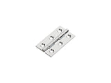 50 X 28 X 1.5MM CABINET HINGE C/W SCREWS (PAIR) - POLISHED CHROME - 50 x 28 x 1.5 - PAIR