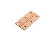 64 X 35 X 2MM CABINET HINGE C/W SCREWS (PAIR) - SATIN COPPER - 64 X 35 X 2mm - PAIR