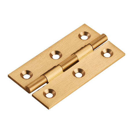 64 X 35 X 2MM CABINET HINGE C/W SCREWS (PAIR) - SELF COLOUR - 64 x 35 x 2 - PAIR