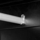 HOMCOM 2 Door Wardrobe, Modern Wardrobe with 3 Drawers and Hanging Rod for Bedroom, High Gloss White