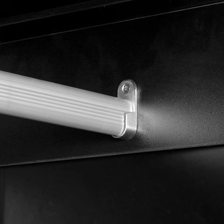 HOMCOM 2 Door Wardrobe, Modern Wardrobe with 3 Drawers and Hanging Rod for Bedroom, High Gloss White