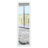 Wall Mounted Dressing Mirror with Hanging Hooks for Bedroom White