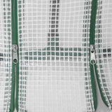 Outsunny Mini Small Greenhouse with Steel Frame & PE Cover & Zipped Window Poly tunnel Steeple for Plants Vegetables, 180 x 90 x 90 cm, White