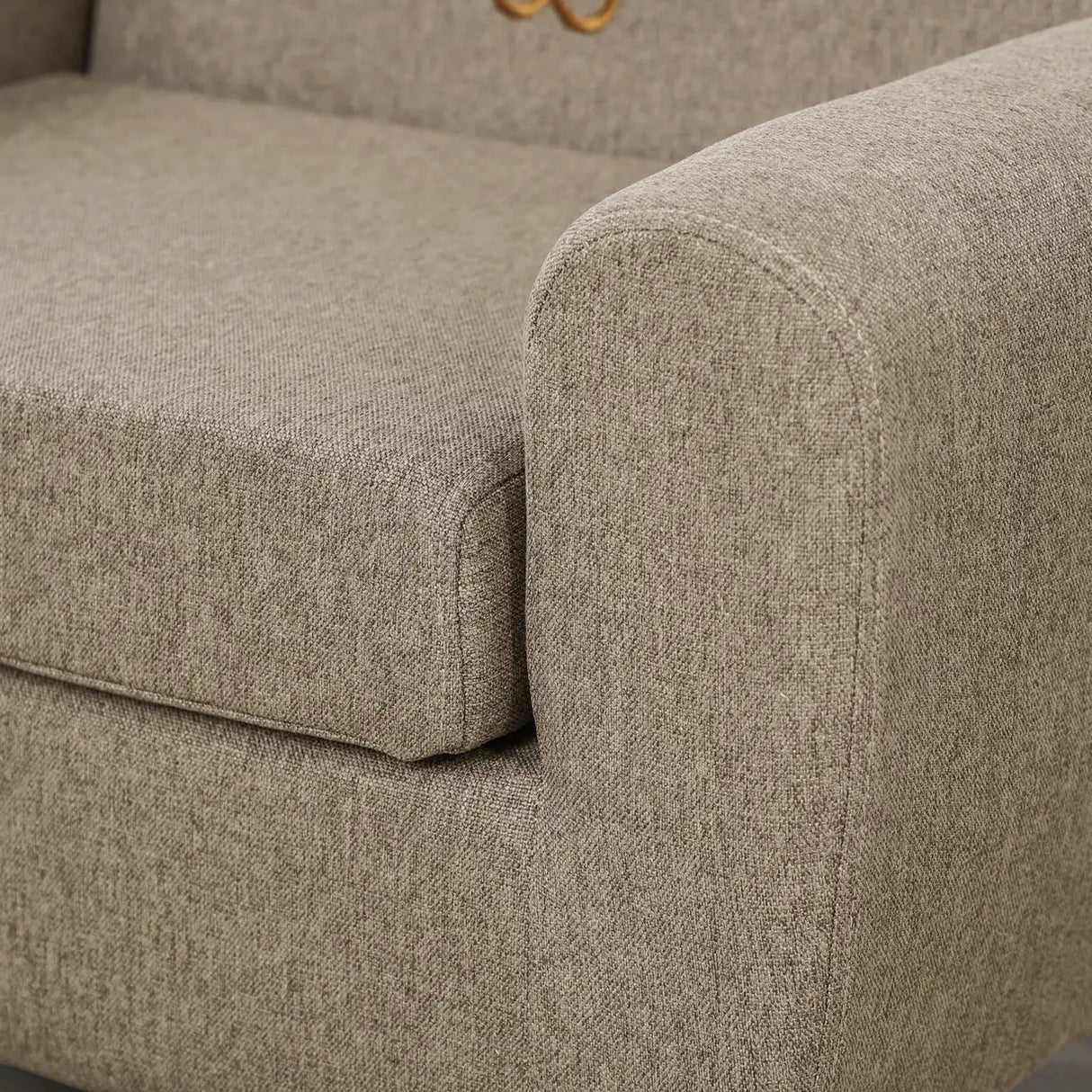 HOMCOM Kids Sofa Toddler Chair Children Armchair for Preschool Bedroom Playroom with Ear Modeling Wood Brown