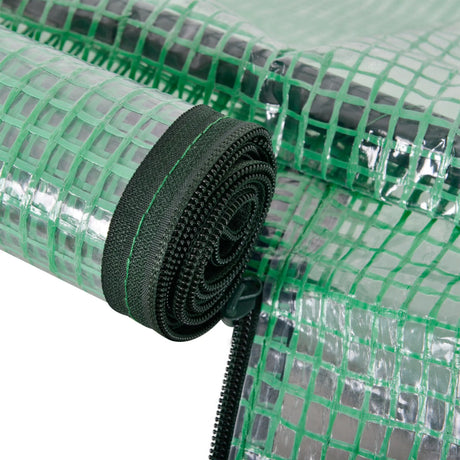 Outsunny Tunnel Greenhouse Green Grow House for Garden Outdoor, Steel Frame, PE Cover, Green, 200 x 100 x 80cm