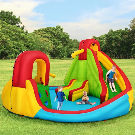 Inflatable Water Slide Jumping Castle with Two Slides Trampoline
