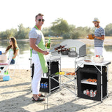 Folding Camping Table with Storage Organizer