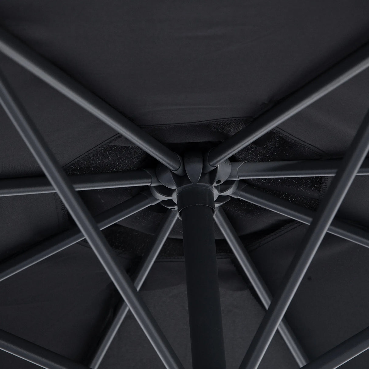 Outsunny 3 m Banana Parasol-Black