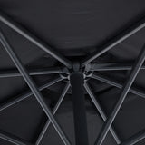 Outsunny 3 m Banana Parasol-Black