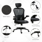Vinsetto Multi-Adjustable Office Chair, with Lumbar Support, Headrest and Mesh Back - Black