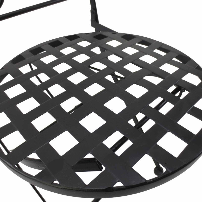 Outsunny 3 PCs Garden Mosaic Bistro Set Outdoor Patio 2 Folding Chairs & 1 Round Table  Outdoor Furniture Vintage