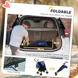PawHut Foldable Dog Stroller, Lightweight Dog Pram w/ Shoulder Strap, Storage Bag, Cup Holder, Dark Blue