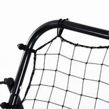 HOMCOM Adjustable Rebounder Net Kickback Target Goal for Teens Adults Training, Black