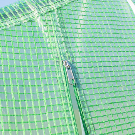 Outsunny Polytunnel Greenhouse with Windows and Door, Walk in Greenhouse for Garden, Backyard (6 x 3 M)