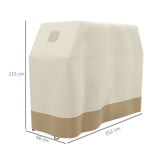 Outsunny 66W x 152Lcm PU Coated Protective Grill Cover - Beige