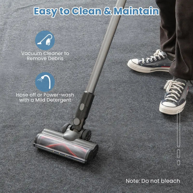 252.5 x 221 cm Garage Floor Mat Non-Slip Water-Repellent Oil Mat Anti-Slip Mat