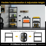 5-Tier Heavy Duty Wire Storage Racks with Anti-slip Foot Pad-Black