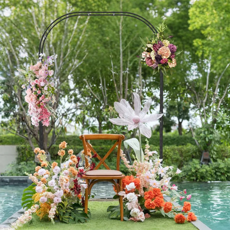 Garden Arch Trellis Grape Vine Flower Support Rack for Lawn Patio