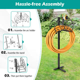 Detachable Freestanding Hose Holder for Outdoor Yard Garden Lawn