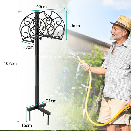 Detachable Freestanding Hose Holder for Outdoor Yard Garden Lawn
