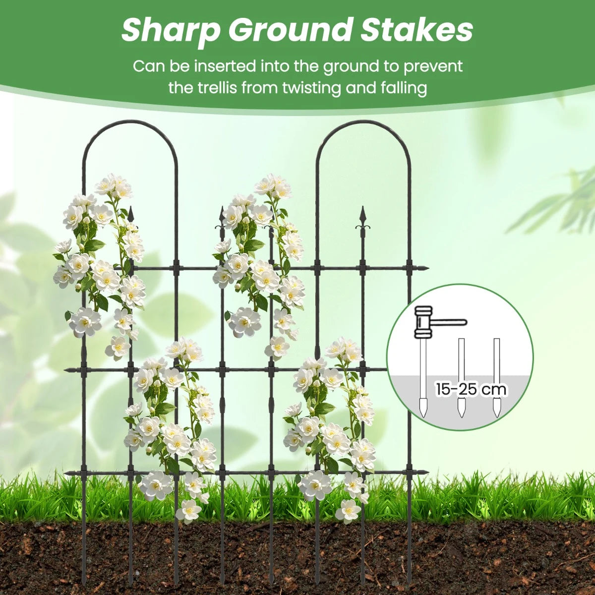 Decorative Garden Fence for Vegetable Flower Cucumber Tomato