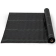Garden Weed Barrier Fabric PP Weed Control Fabric with Guide Line-2.1 Oz 1 x 50 m