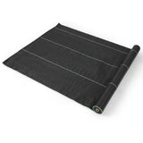 Garden Weed Barrier Fabric PP Weed Control Fabric with Guide Line-2.1 Oz 2 x 25 m