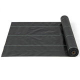 Garden Weed Barrier Fabric PP Weed Control Fabric with Guide Line-3.5 Oz 2 x 25 m